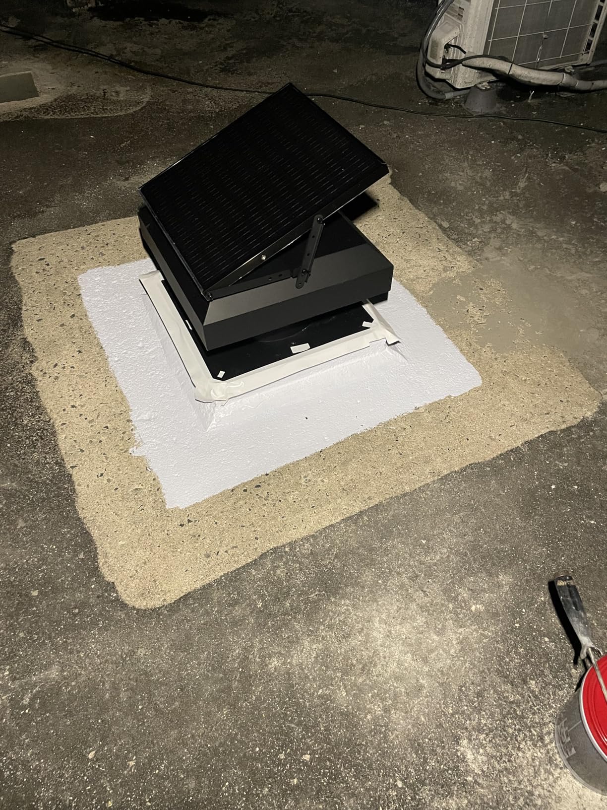 Hon&Guan Solar Attic Fan with Thermostat, 40 Watt Solar Roof Vent Exhaust Fan, 12