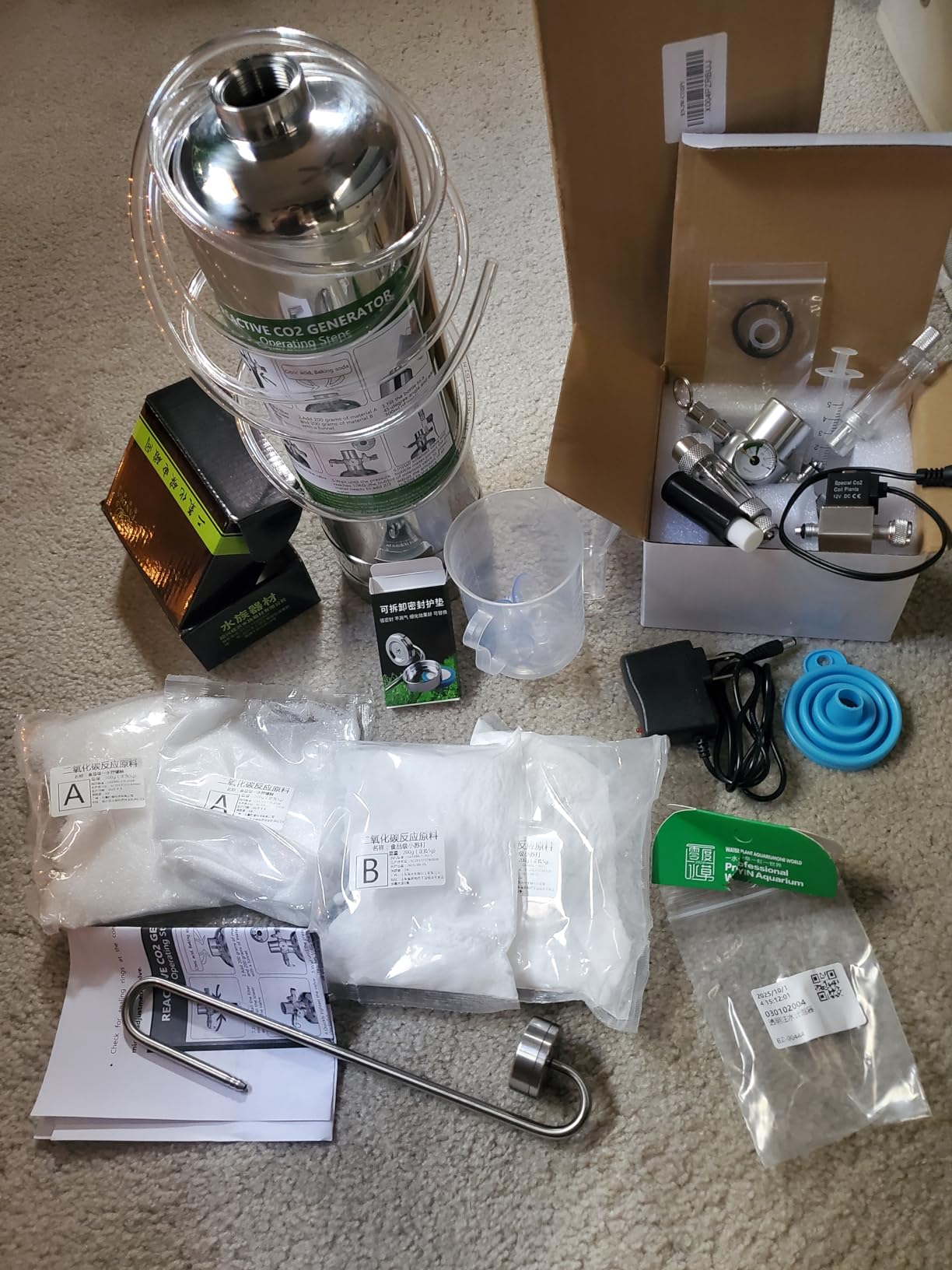 2L Co2 for Aquarium Kit with Double Switch Solenoid Valve, Aquarium Co2 Kit with Adjustable Bubble Counter, Co2 Aquarium Kit customer photo 2