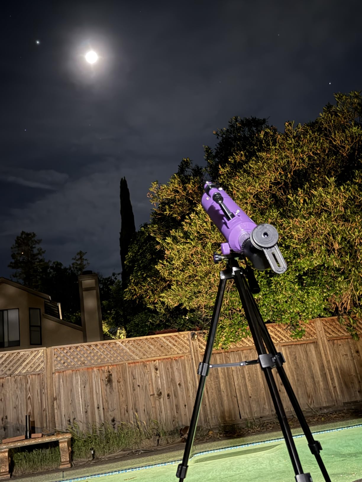 Dianfan Telescope for Kids & Adults, 80mm Aperture 500mm Astronomical Professional Telescope for Adults High Powered, Portable Travel Telescopes for Beginners with Tripod & Adapter, Stickers, Backpack customer photo 2