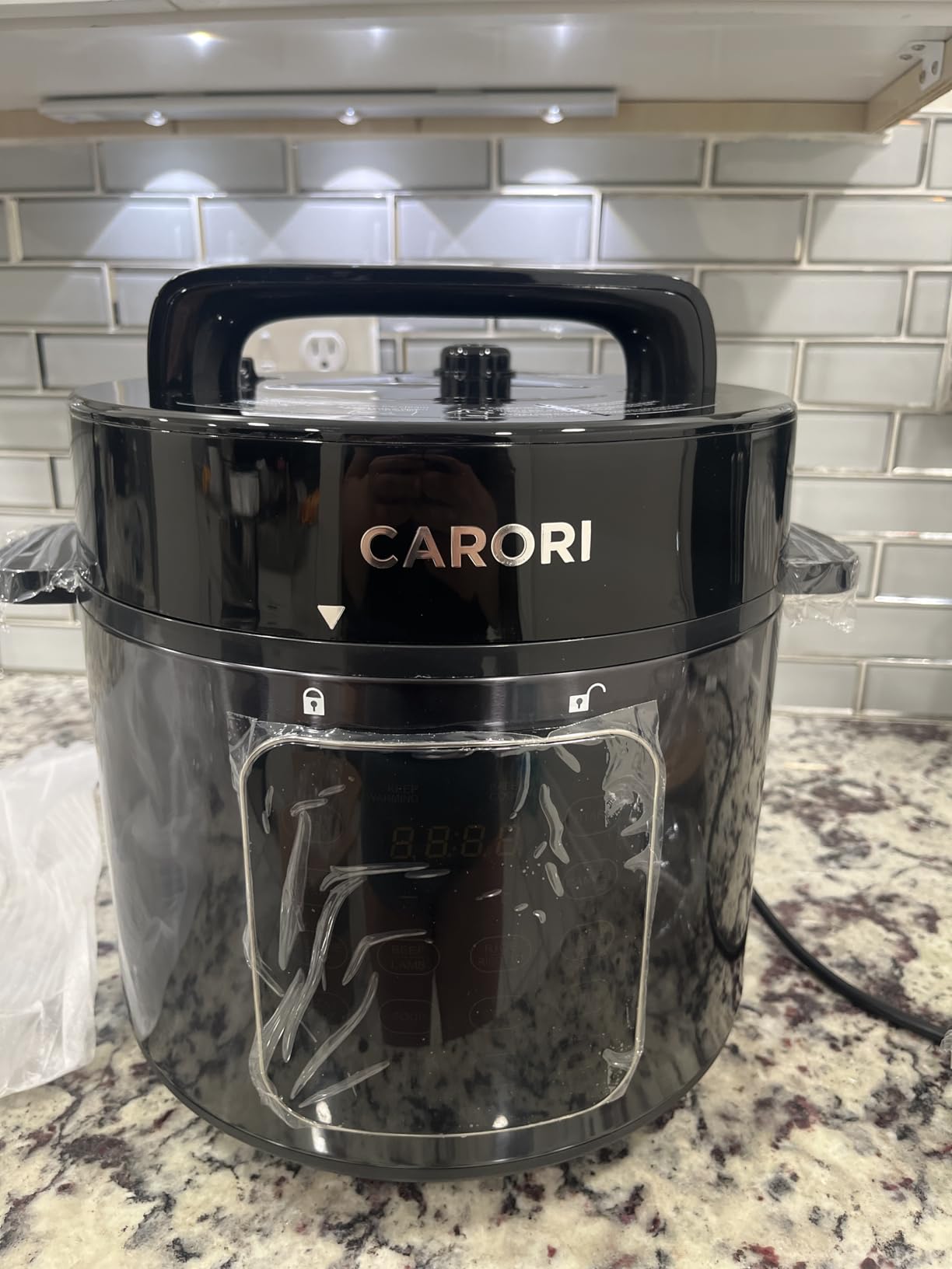 12-in-1 Electric Pressure Cooker 8 Quart, 1200W olla de presion Multi-Cooker with Stainless Steel Pot, Slow Rice Cooker, Saute, Steamer, Yogurt & Food Warmer, Delay Timer, Black customer photo 2
