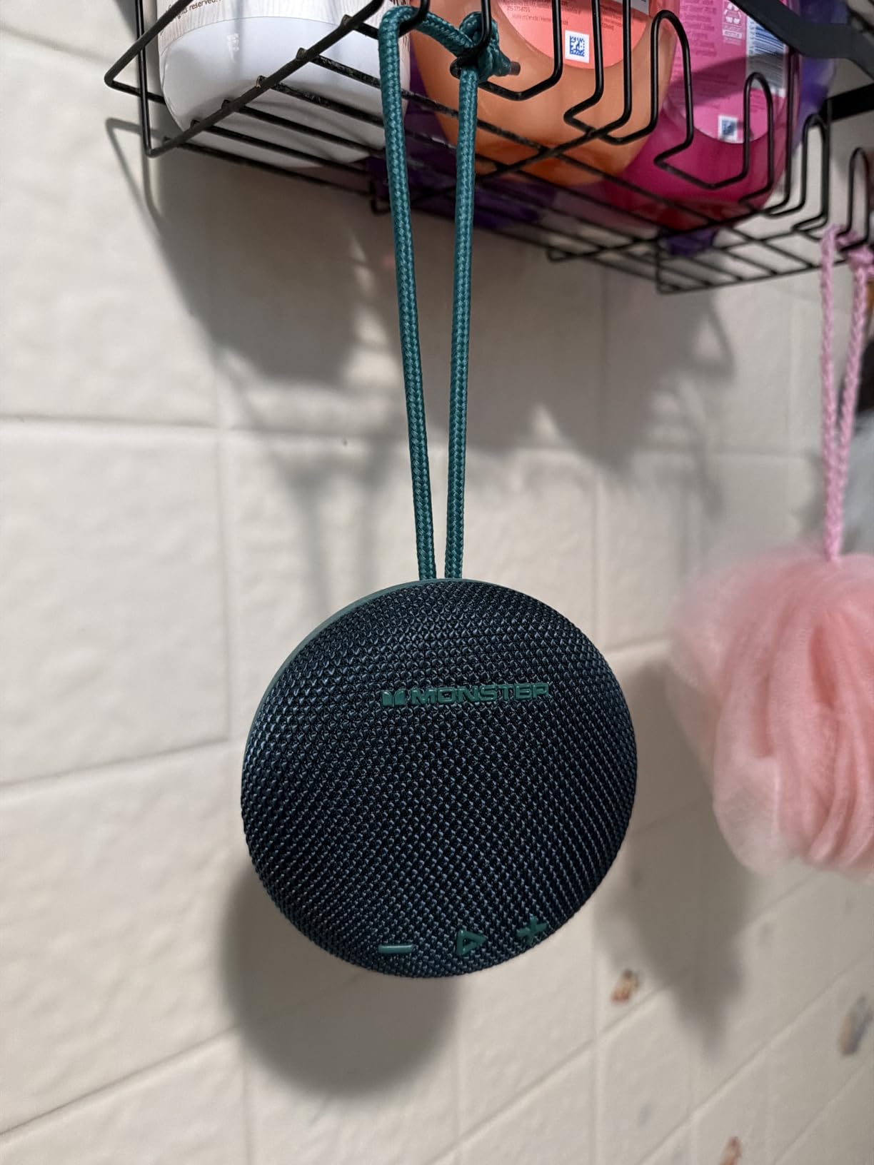 Monster 35W(Peak) Bluetooth Speaker, IPX8 Shower Speaker Waterproof, Bluetooth 5.4 with Loud HD Sound and Robust Bass, Extra Long Playtime Punchy, for Home, Beaches Portable Wireless Outdoor Speakers customer photo 1