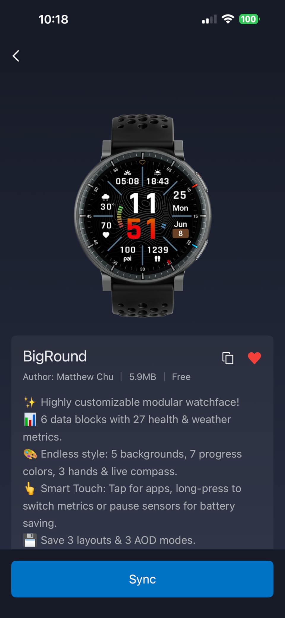 Amazfit Active Max Smart Watch, 1.5