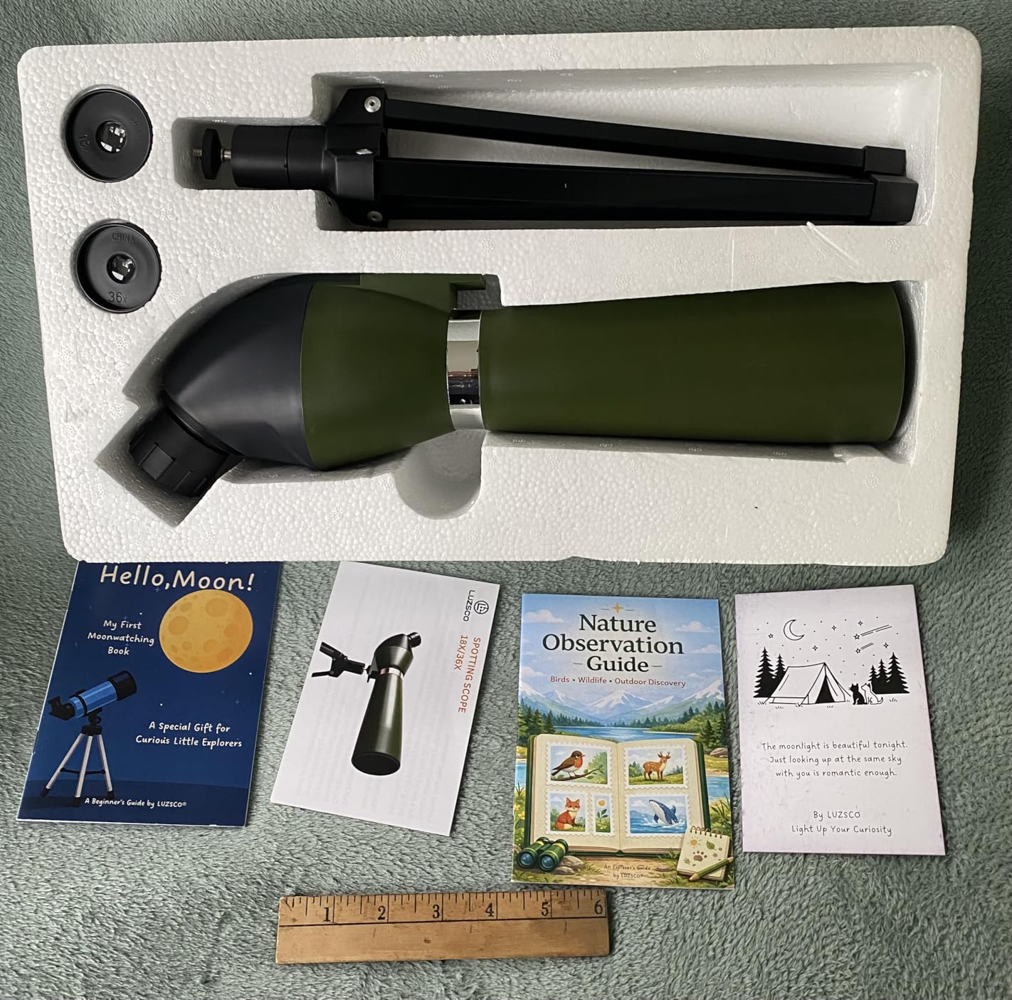 Kids Telescope for Bird Watching & Nature Exploration, Beginner Outdoor Telescope with 18X & 36X Eyepieces, Tabletop Tripod, STEM Educational Gift for Boys Girls Ages 6-12 customer photo 2