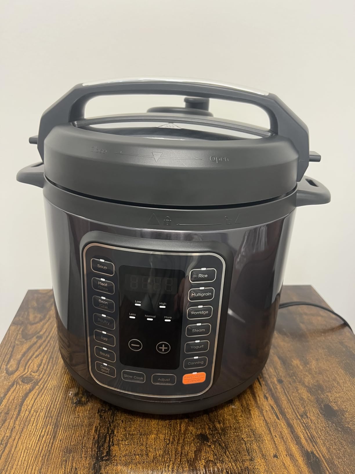 NEWBULIG 16-in-1 Electric Pressure Cooker, 6QT Multi Cooker with 12 Presets, Slow Cook Rice Steamer Sauté Soup Meat Stew Canning Yogurt Maker, Ceramic Inner Pot & Recipe Book Included, Silver customer photo 1