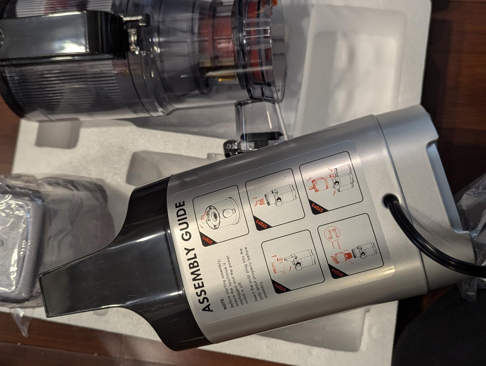 Anybear Cold Press Juicer 200W Masticating Slow Juicer 4.3