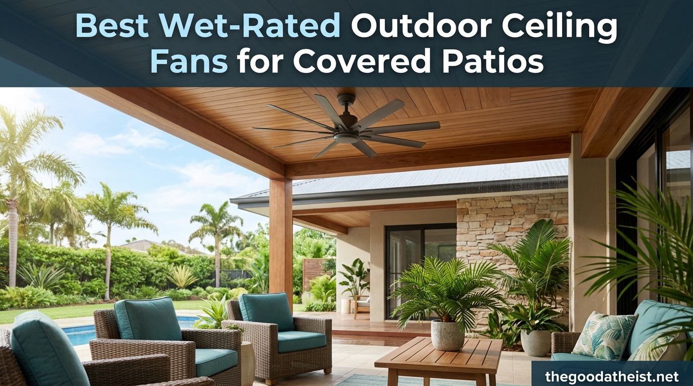 Best Wet-Rated Outdoor Ceiling Fans for Covered Patios