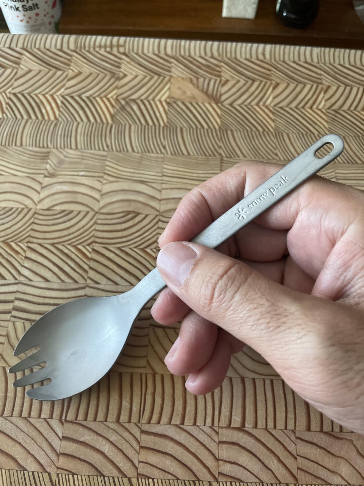 Snow Peak Titanium Spork, Durable Utensil, Compact, Lightweight, Camping, Hiking, Backpacking, 1 Pack customer photo 1