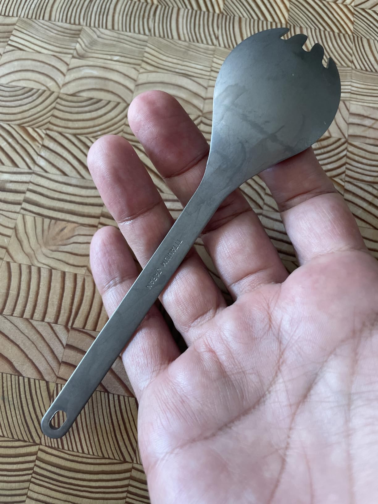 Snow Peak Titanium Spork, Durable Utensil, Compact, Lightweight, Camping, Hiking, Backpacking, 1 Pack customer photo 2