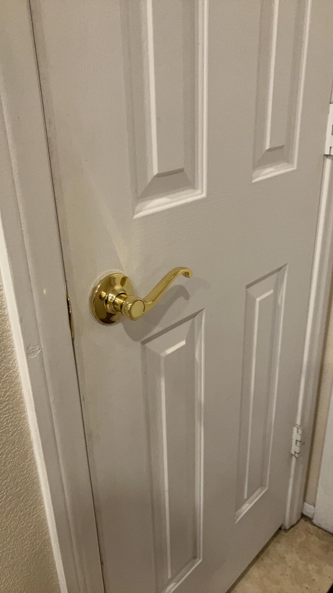 Design House Scroll Passage Door Lever, Polished Brass customer photo 1