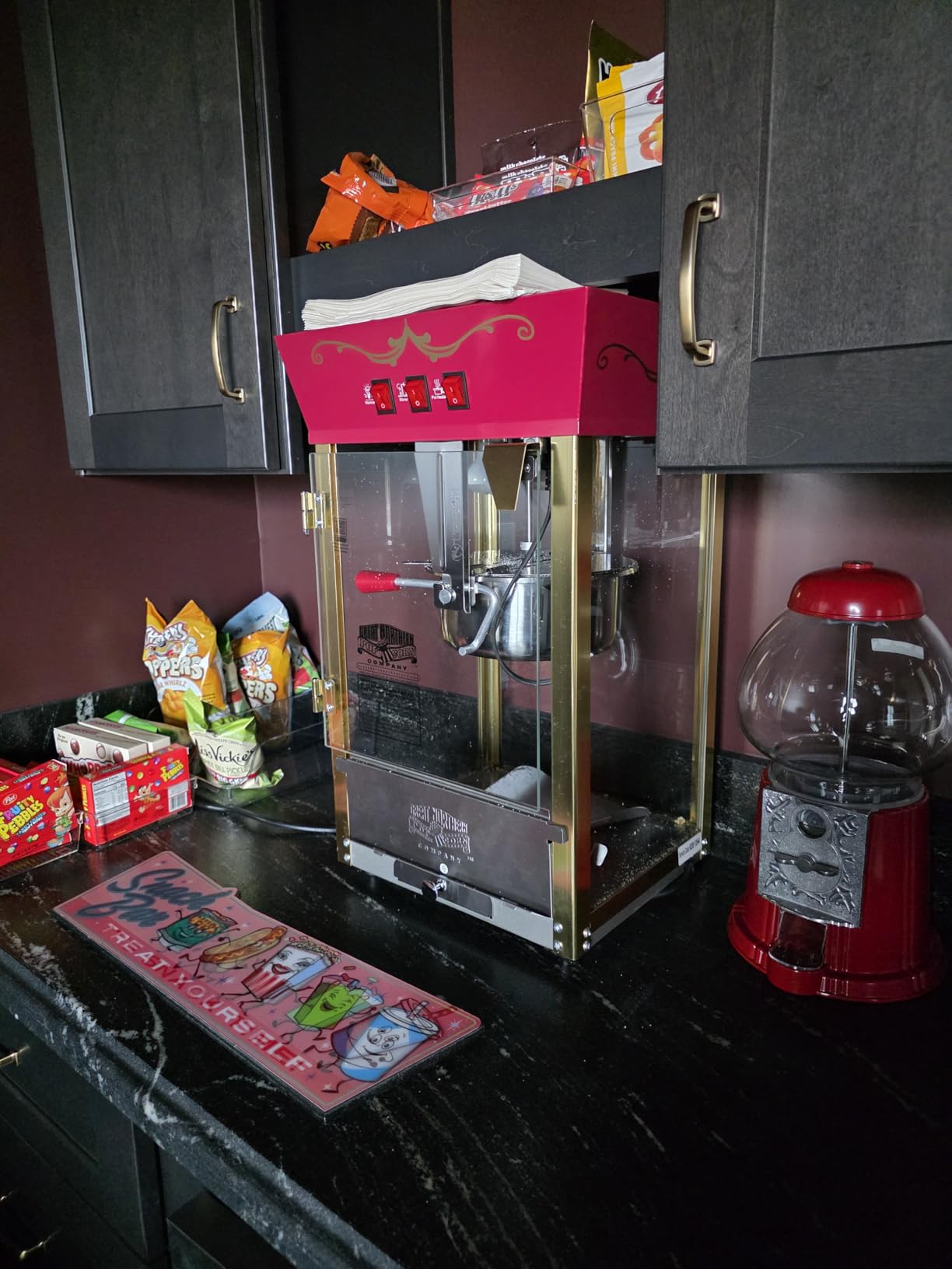 Matinee Popcorn Machine - 8oz Popper with Stainless-Steel Kettle, Reject Kernel Tray, Warming Light, and Accessories by Great Northern Popcorn customer photo 1