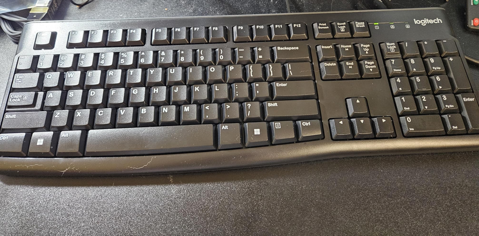 Logitech MK120 Full Size Wired Keyboard and Mouse Combo - Black customer photo 1