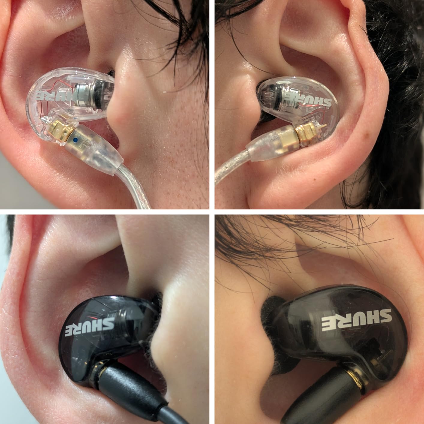 Shure SE215 PRO Wired Earbuds, Professional Sound Isolating Earphones with Clear Sound, Deep Bass, Secure in-Ear Fit, Carrying Case, Clear customer photo 2