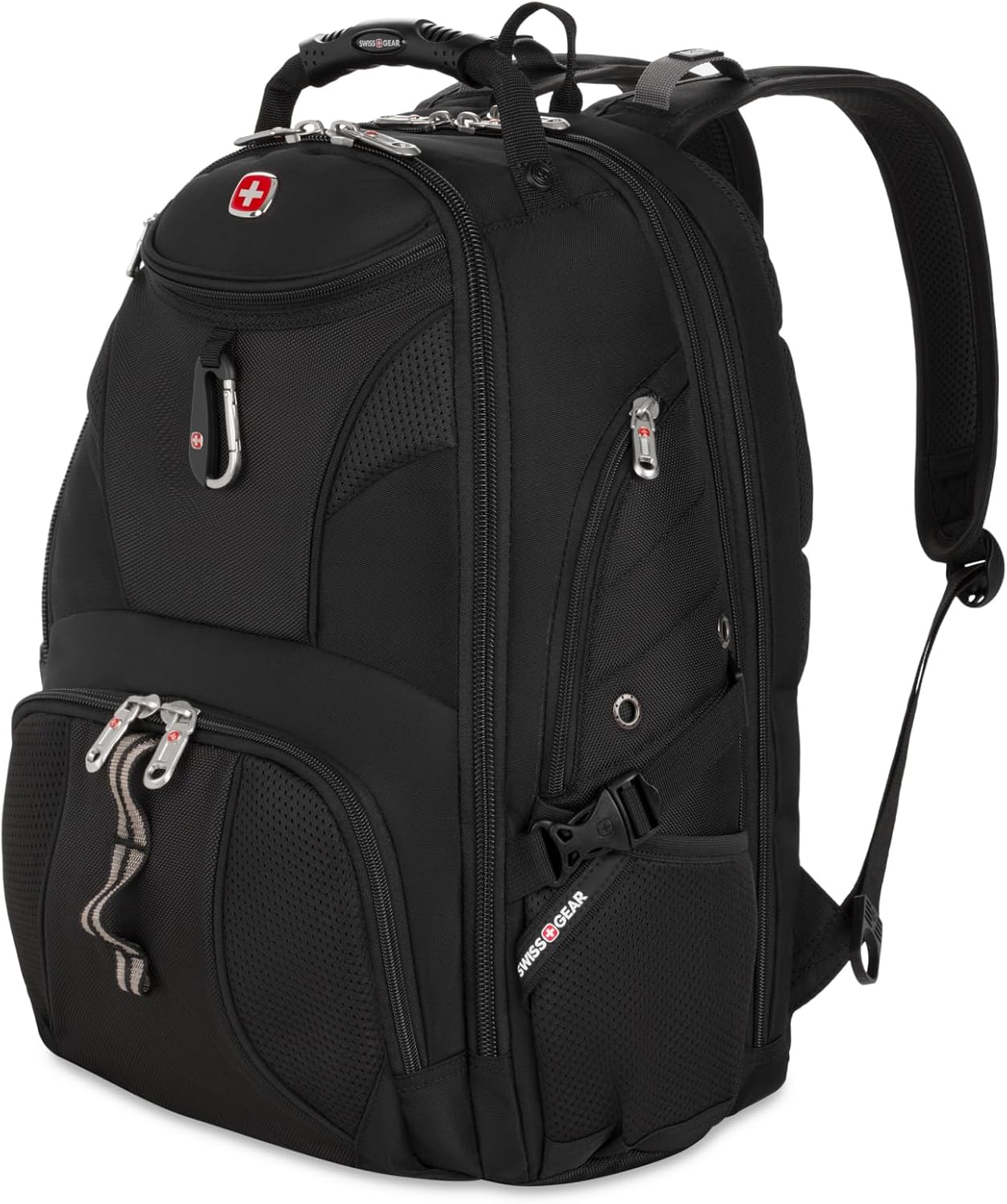 SWISSGEAR 1900 ScanSmart Laptop Backpack, Fits Most 17-Inch Laptops, TSA-Friendly Lay-Flat Design, RFID Protection, and Tablet Pocket, Black, 31L customer photo 1