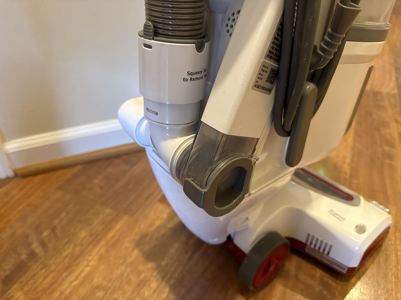 Upright Vacuum Cleaner | Rotator Lift-Away | Pet Hair, Carpet & Hard Floor Cleaning | Dusting Brush, Upholstery & Crevice Tools | HEPA Filter | Swivel Steering | Headlights | White/Red | NV501 customer photo 1