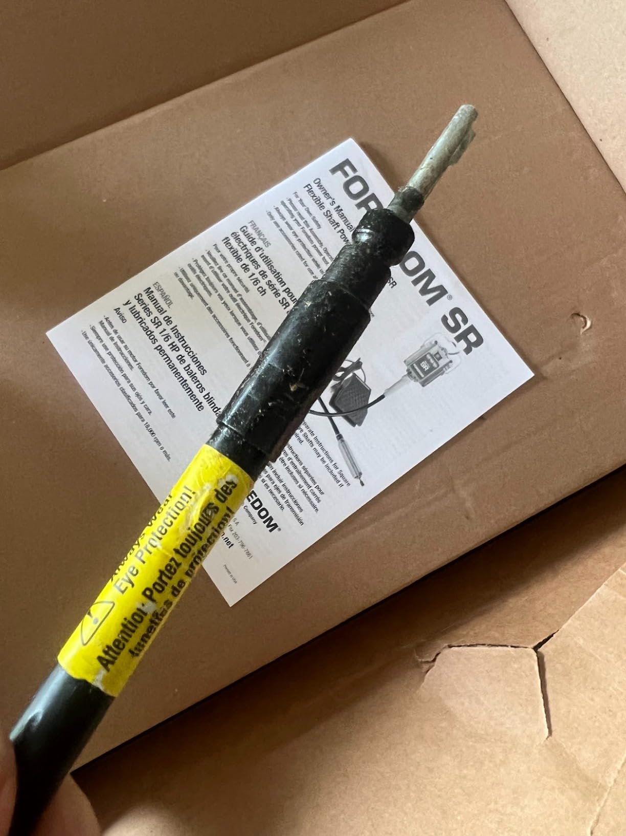 Foredom K.8301 Flex Shaft Set with M.SR Motor, C.FCT Foot Control, H.30 Handpiece, 115V customer photo 2