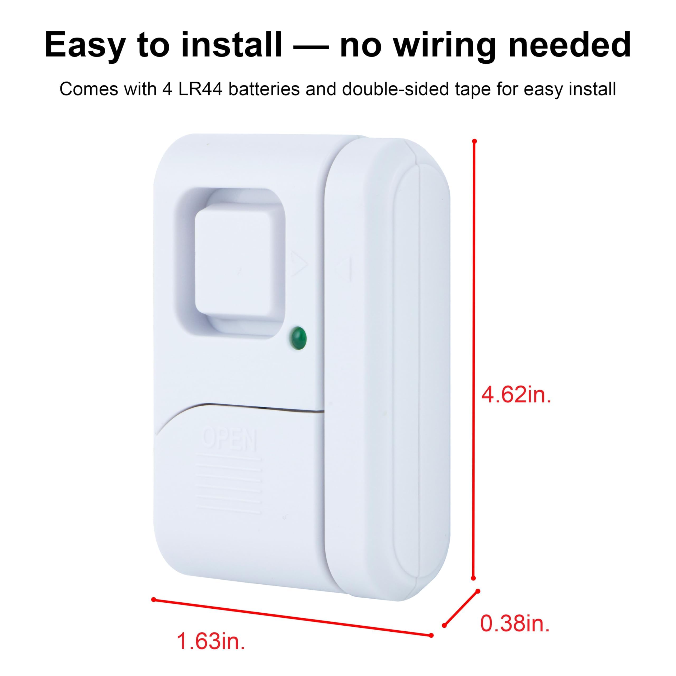 UltraPro Personal Security Window and Door Alarm, 4 Pack, DIY Protection, Burglar Alert, Wireless Chime/Alarm, Easy Installation, Home Security, Ideal for Home, Garage, Apartment and More, 45174 customer photo 2