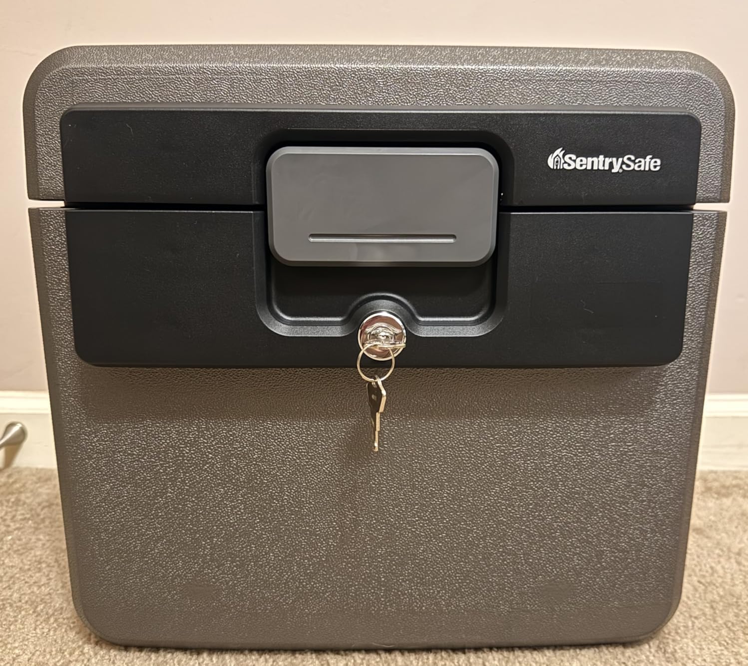 SentrySafe Black Fireproof and Waterproof Safe, File Folder and Document Box with Key Lock, HD4100 customer photo 1
