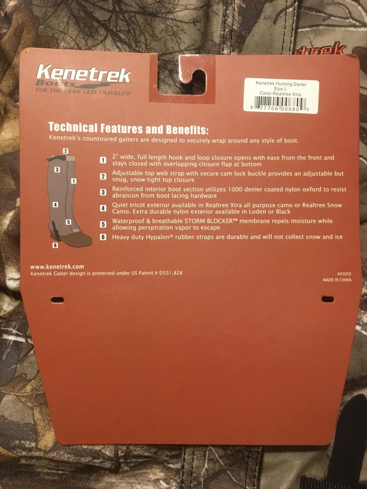 Kenetrek Men's Breathable Hunting Leg Gaiters with Velcro Closure customer photo 2