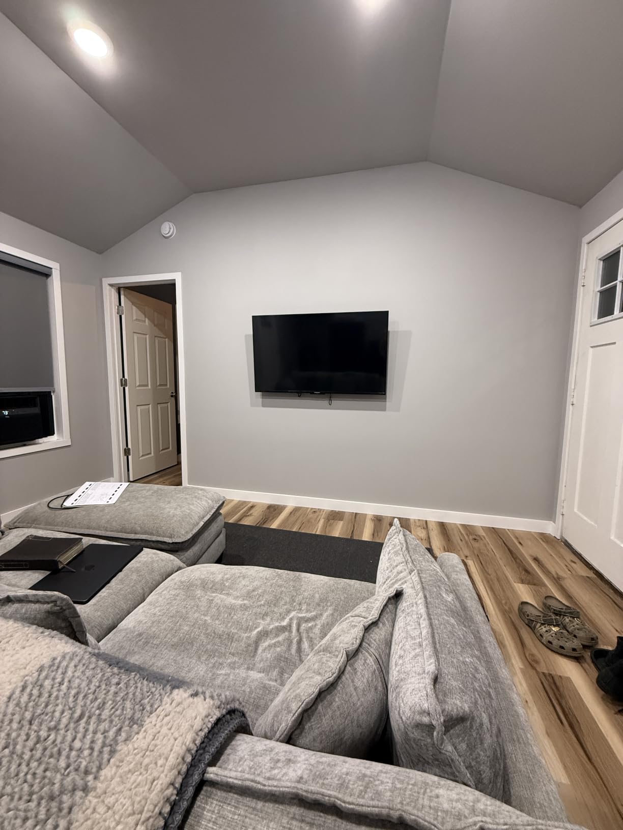 Mounting Dream TV Wall Mount for Most 37-90 Inch TVs, Universal Tilt TV Mount Fit 16/18/24 Stud, Loading Capacity 132lbs, Max VESA 600x400mm, Low Profile customer photo 2