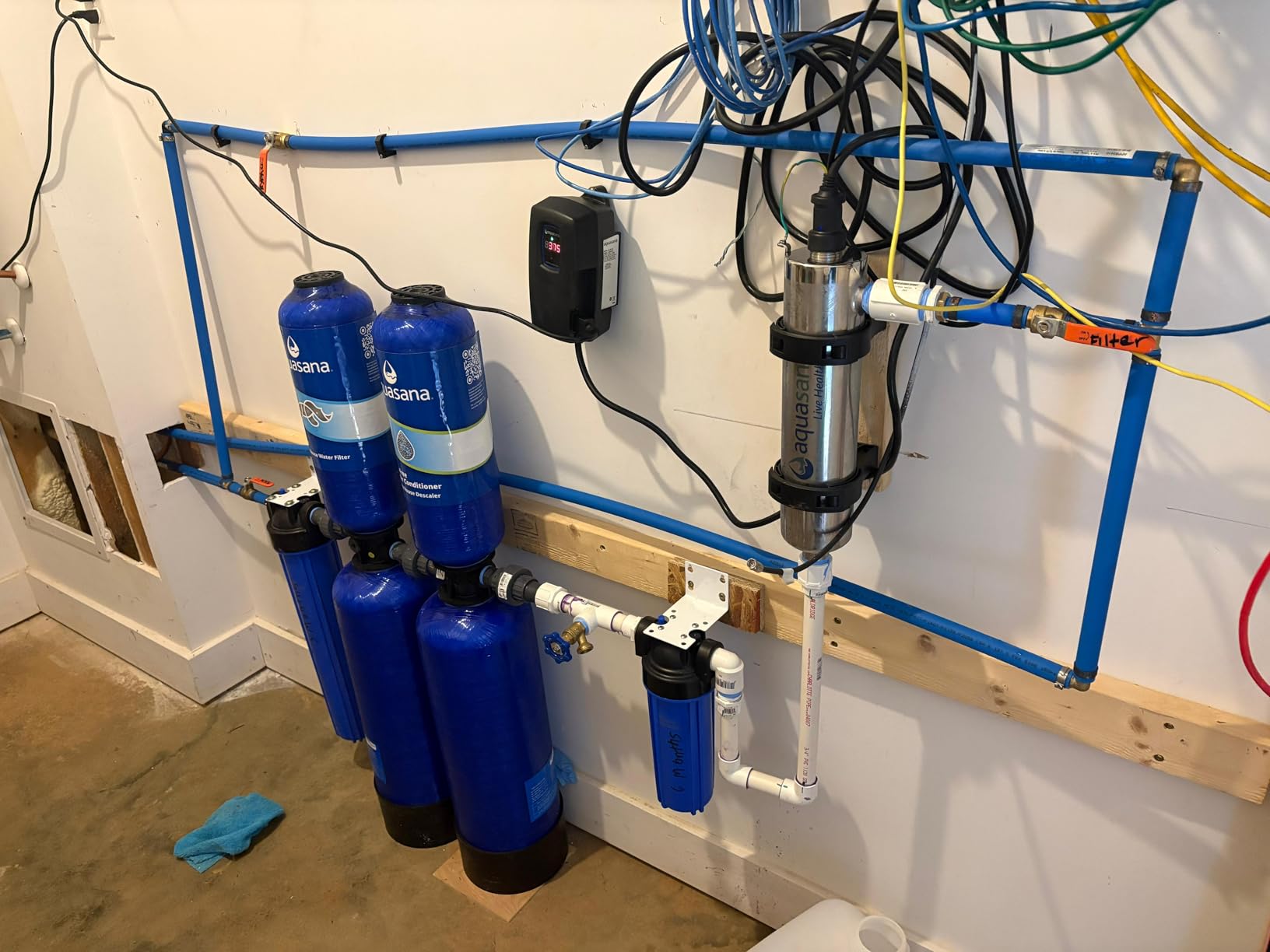 Aquasana Whole House Water Filter System | 1,000,000 Gallons | Salt-Free Softener Alternative | UV, Carbon & KDF | Tackles up to 99.99% Chlorine, Bacteria, Viruses, Cysts & Scale | EQ-1000-AST-UV customer photo 1