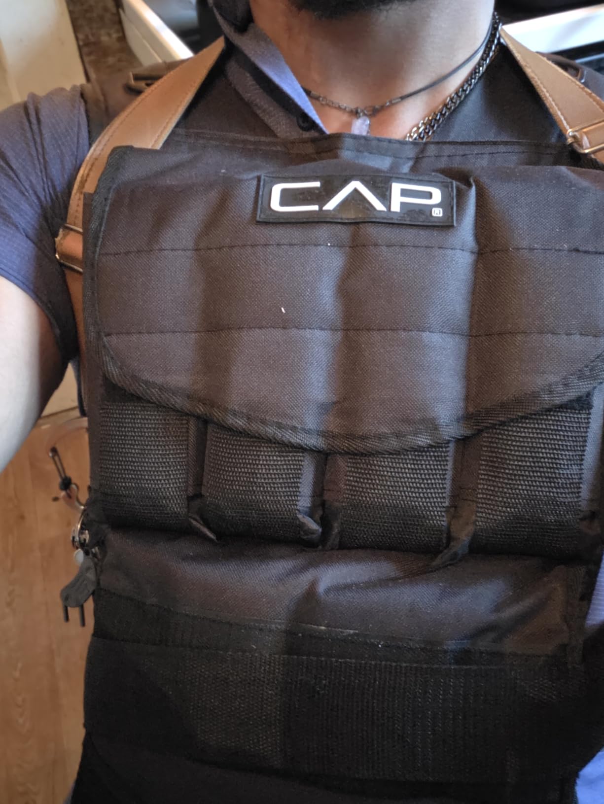 CAP Adjustable Weighted Vest 20-150 lbs for Strength Training, Running & Workouts, Weight Vest for Men & Women, Fitness Training Vest customer photo 1
