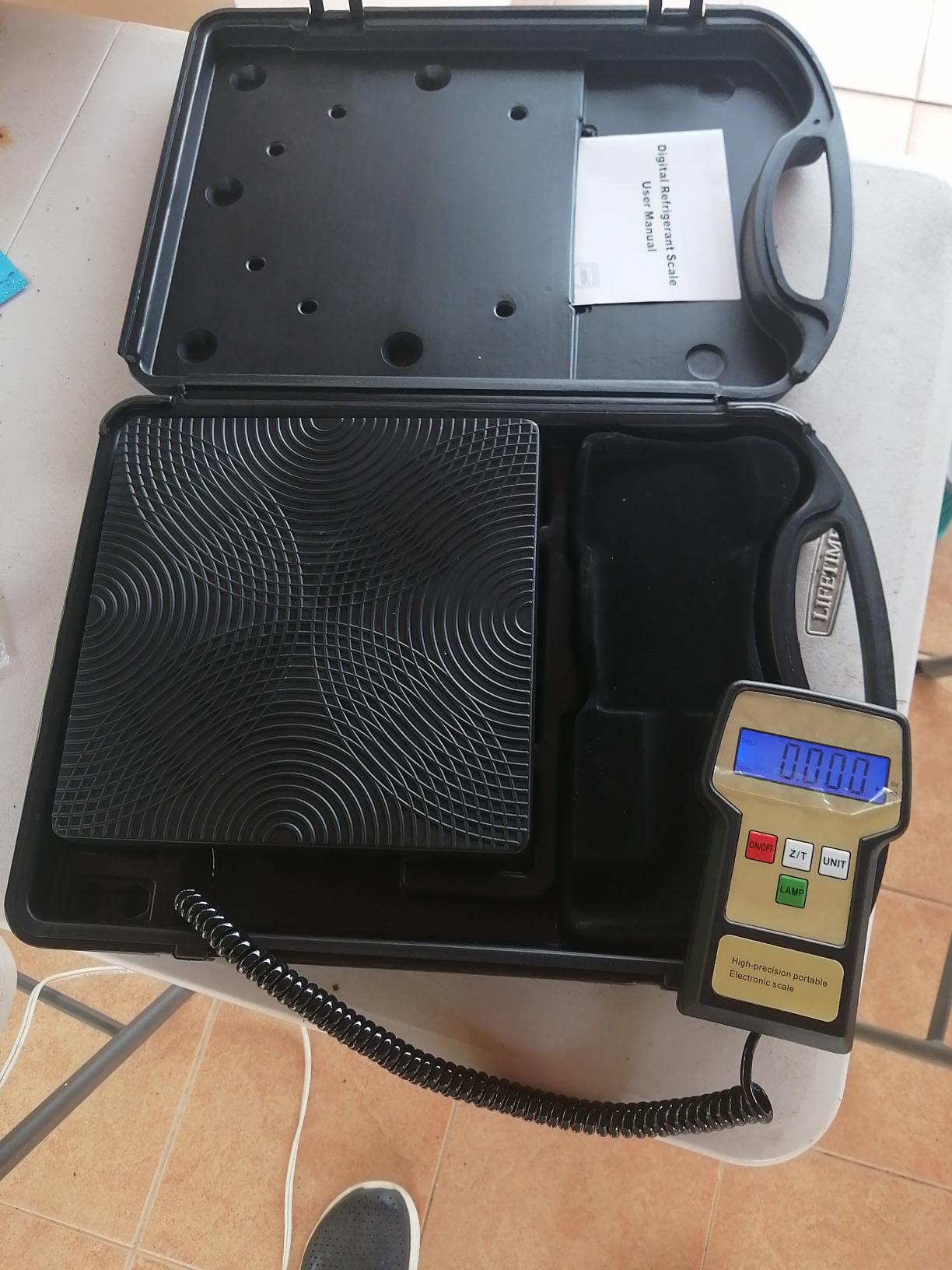 ZENY Refrigerant Scale Charging Recovery Freon Scale with Case, 220 LBS High Precision Electronic Digital Recovery Weight Scale for HAVC customer photo 1