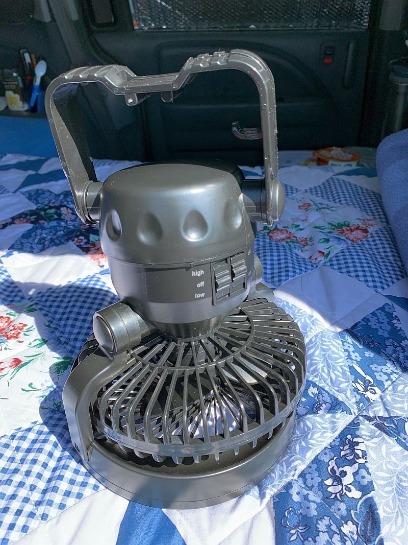 Odoland Portable LED Camping Lantern with Ceiling Fan - Hurricane Emergency customer photo 1