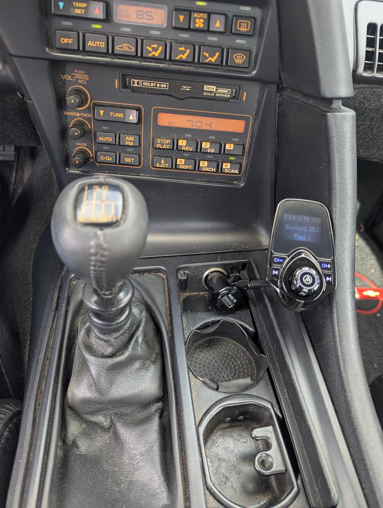 Nulaxy KM18 Bluetooth 5.4 Car Adapter with 1.44