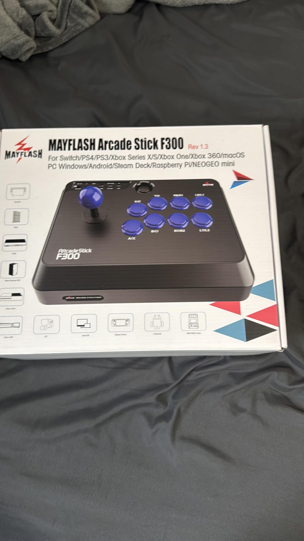 MAYFLASH F300 Arcade Fight Stick Joystick for Switch/Switch 2, PS4, PS3, Xbox Series S/X, Xbox One, Xbox 360, macOS, Windows, Steam Deck and more customer photo 2