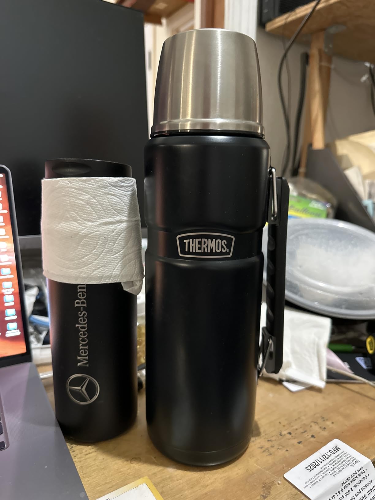 THERMOS Stainless King Vacuum-Insulated Beverage Bottle, 40 Ounce, Matte Stainless Steel customer photo 1