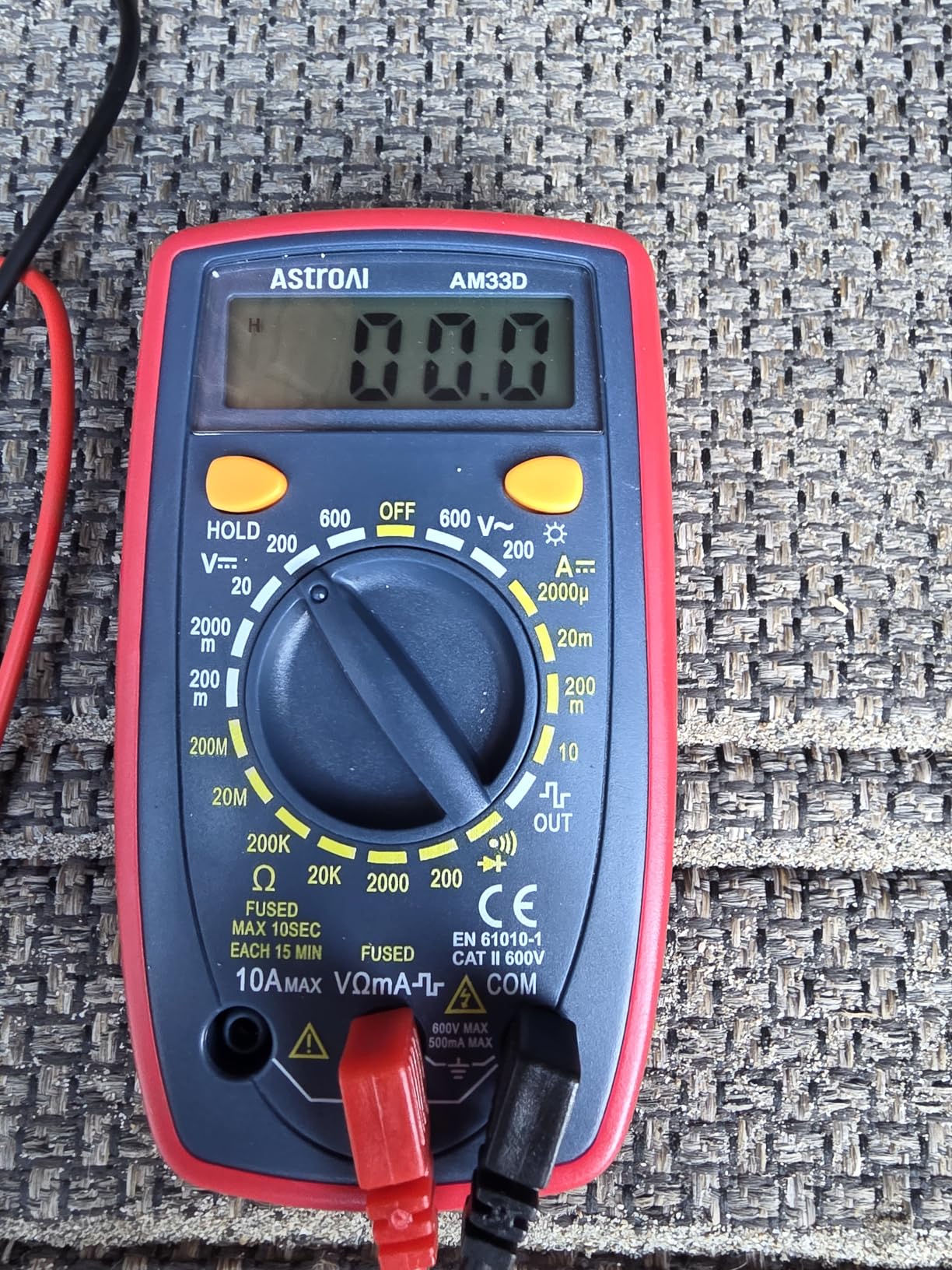 AstroAI Digital Multimeter Tester 2000 Counts with DC AC Voltmeter and Ohm Volt Amp Meter; Measures Voltage, Current, Resistance, Continuity and Diode, Blue customer photo 2