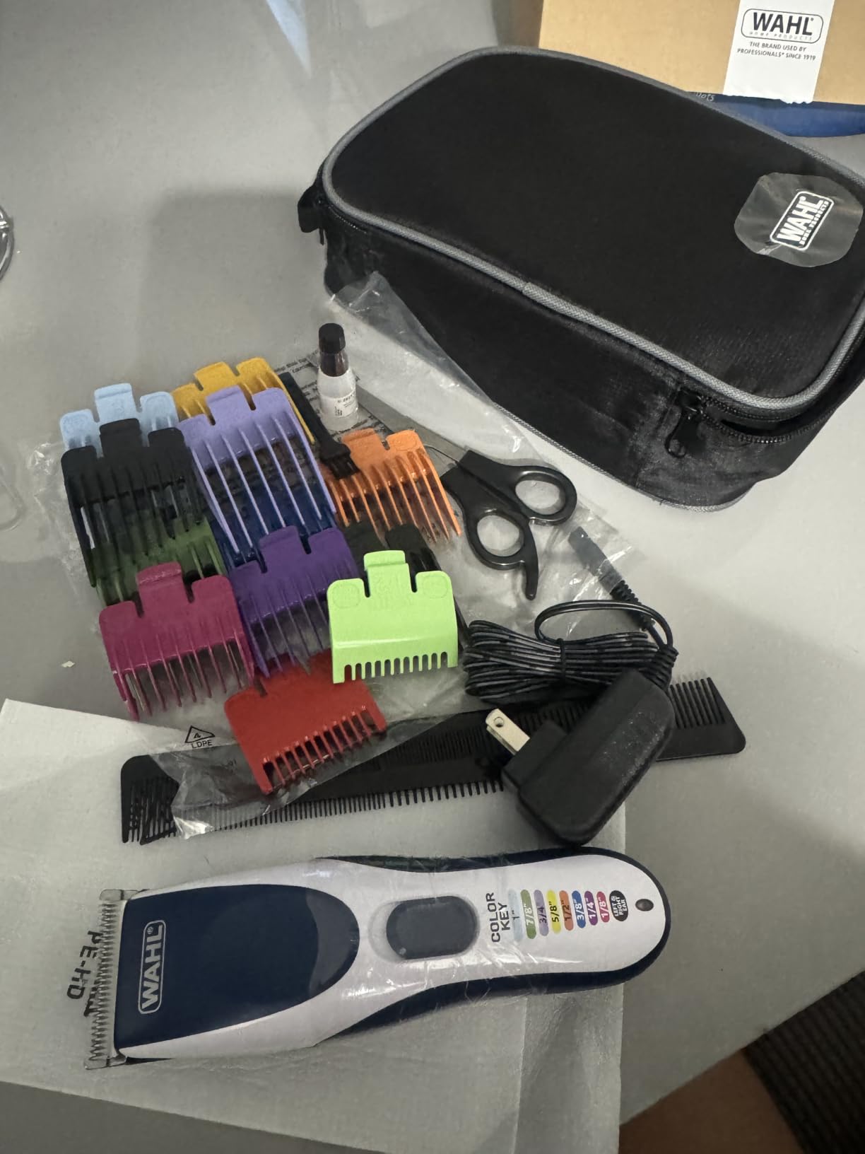 Wahl Color Pro Cordless Rechargeable Hair Clipper & Trimmer - Easy Color-Coded Guide Combs - for Men, Women, & Children - Model 9649P customer photo 2