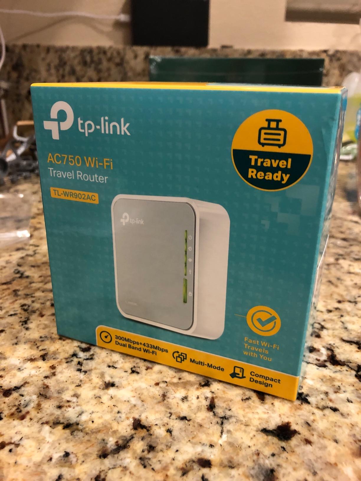 TP-Link AC750 Wireless Portable Nano Travel Router (TL-WR902AC), Multiple Modes: WiFi Router/Hotspot/Bridge/Range Extender/Access Point/Client, Dual Band, 1 USB 2.0 Port customer photo 1