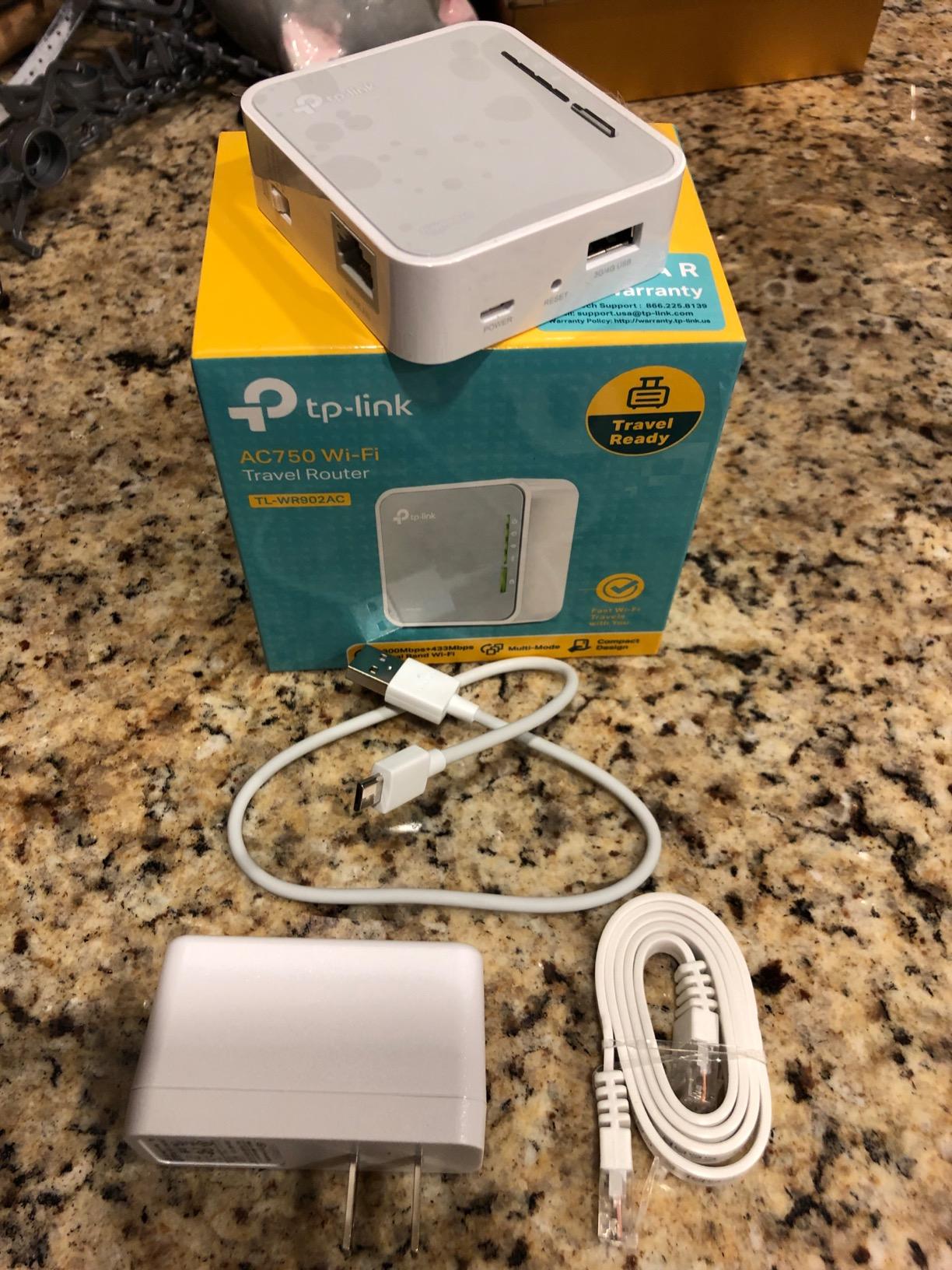 TP-Link AC750 Wireless Portable Nano Travel Router (TL-WR902AC), Multiple Modes: WiFi Router/Hotspot/Bridge/Range Extender/Access Point/Client, Dual Band, 1 USB 2.0 Port customer photo 2