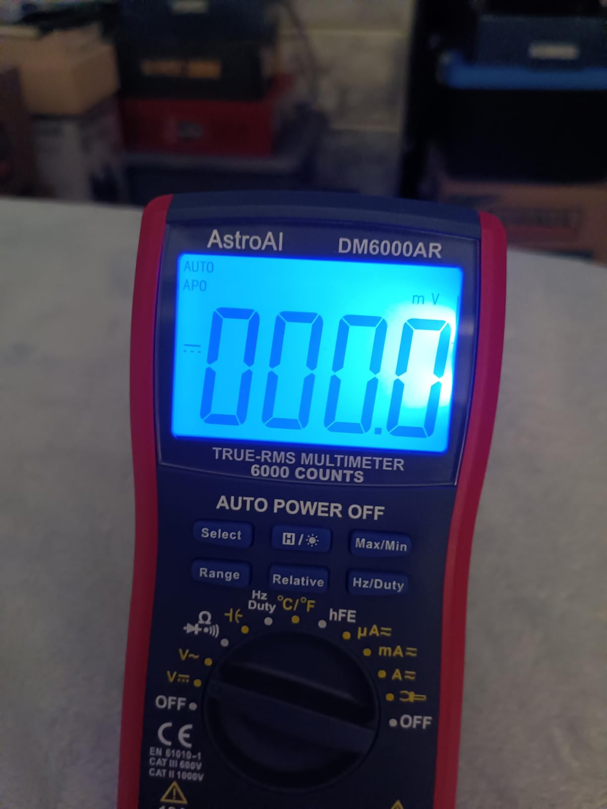 AstroAI Digital Multimeter and Analyzer TRMS 6000 Counts Volt Meter Ohmmeter Auto-Ranging Tester; Accurately Measures Voltage Current Resistance Diodes Continuity Duty-Cycle Capacitance Temperature customer photo 1