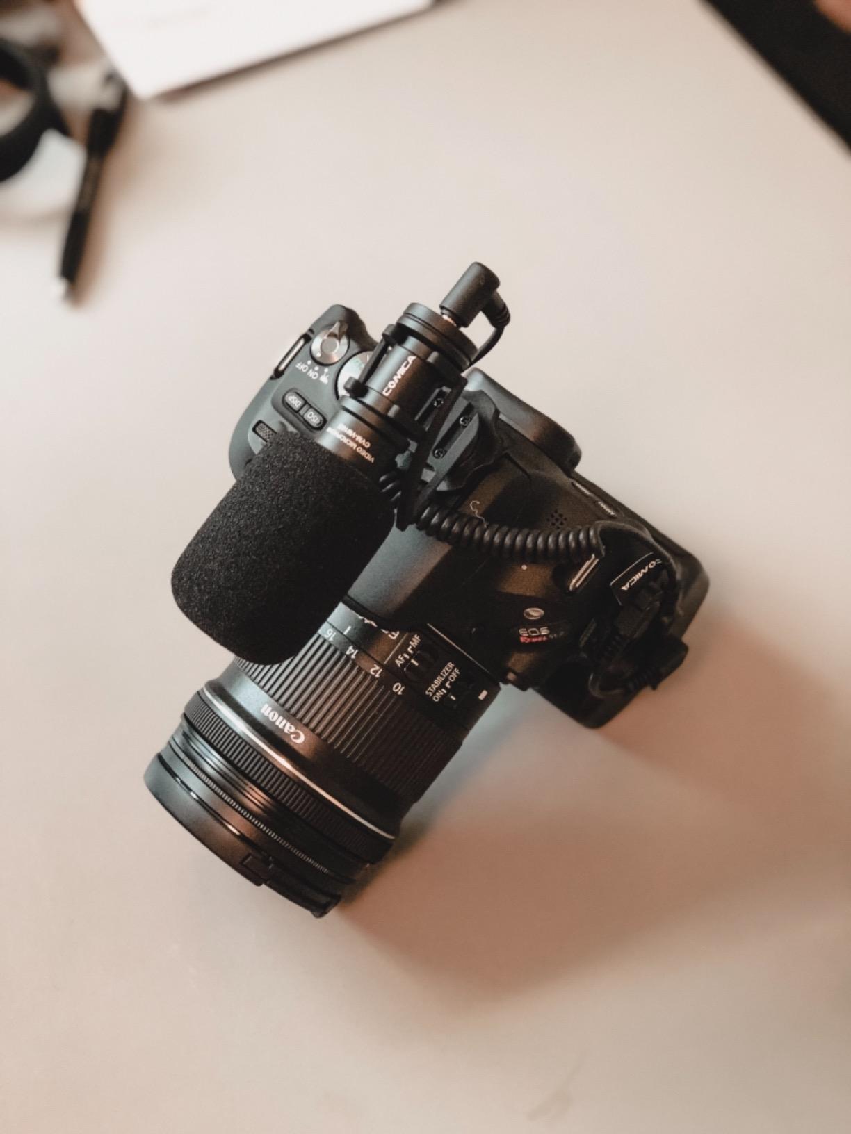 Comica Camera Microphone, CVM-VM10II Directional Microphone Cardioid Shotgun Video Camcorder Microphone for Canon, Nikon, Fuji, Sony, Panasonic, Olympus DSLR Cameras, Smartphones (with Wind Muff) customer photo 2