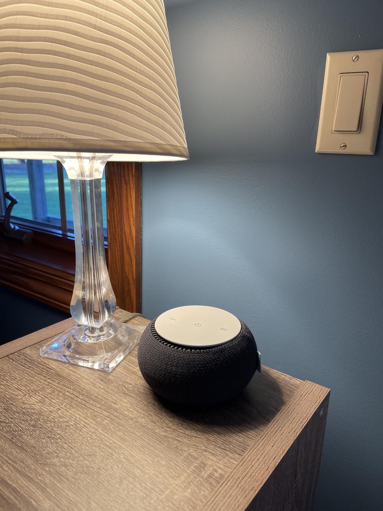 SNOOZ Smart White Noise Machine - Real Fan Inside for Non-Looping Sound, Portable Sleep Aid for Adults, Dogs, Travel, Home, Bedroom, Sleeping, Office Privacy, Therapy, & Baby Registry Essential- Cloud customer photo 2