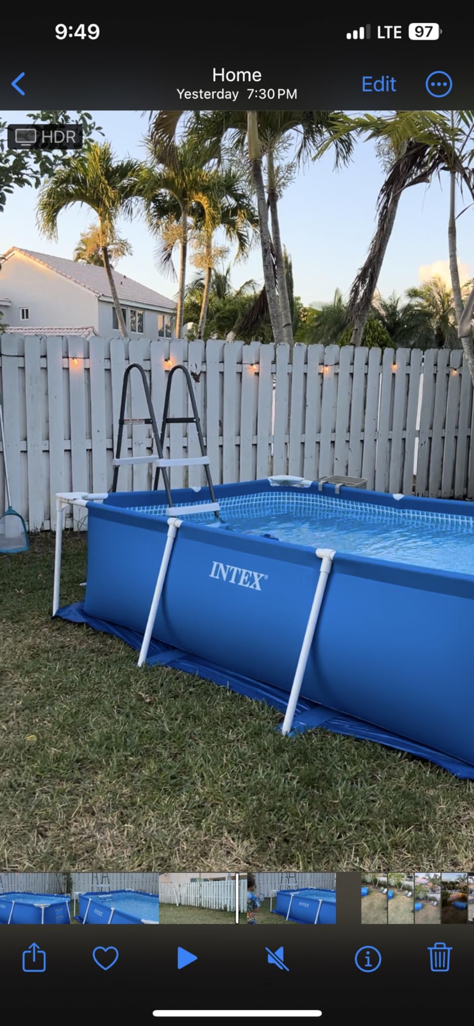 Intex Above Ground Steel Frame Swimming Pool Ladder for 42-in. Wall Height Pools customer photo 1