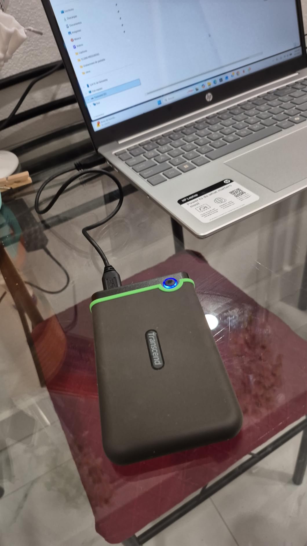 Transcend StoreJet 2TB Rugged External Hard Drive, USB3.1(5Gbps) Portable HDD w/One Touch Auto-Backup Button/Anti-Shock Resistant/Compact & Lightweight (TS2TSJ25M3S) - Iron Gray customer photo 1