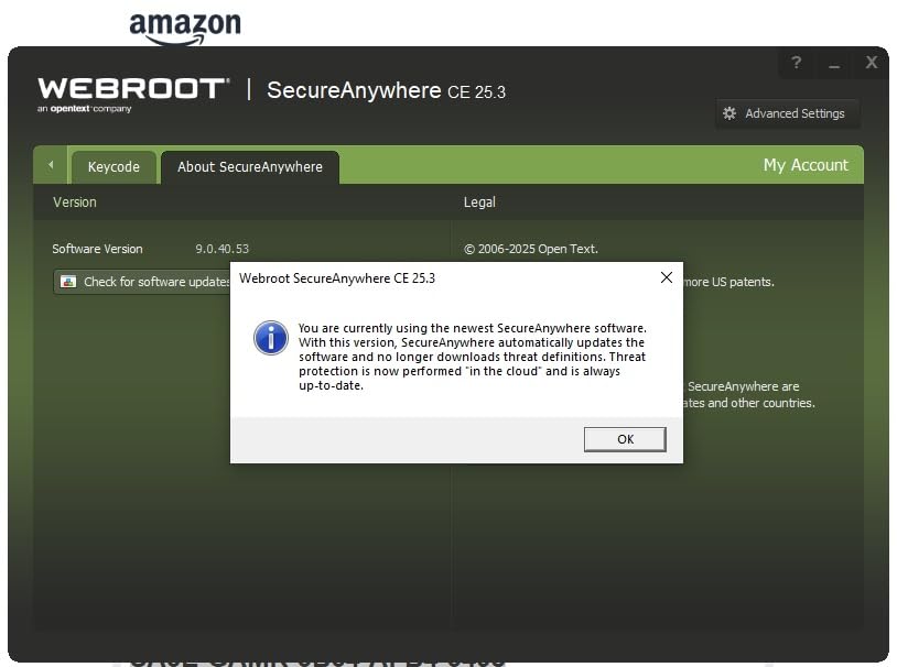 Webroot Antivirus for PC Gamers 2026 | 1 Device | 1 Year Download + System Performance Optimizer customer photo 1