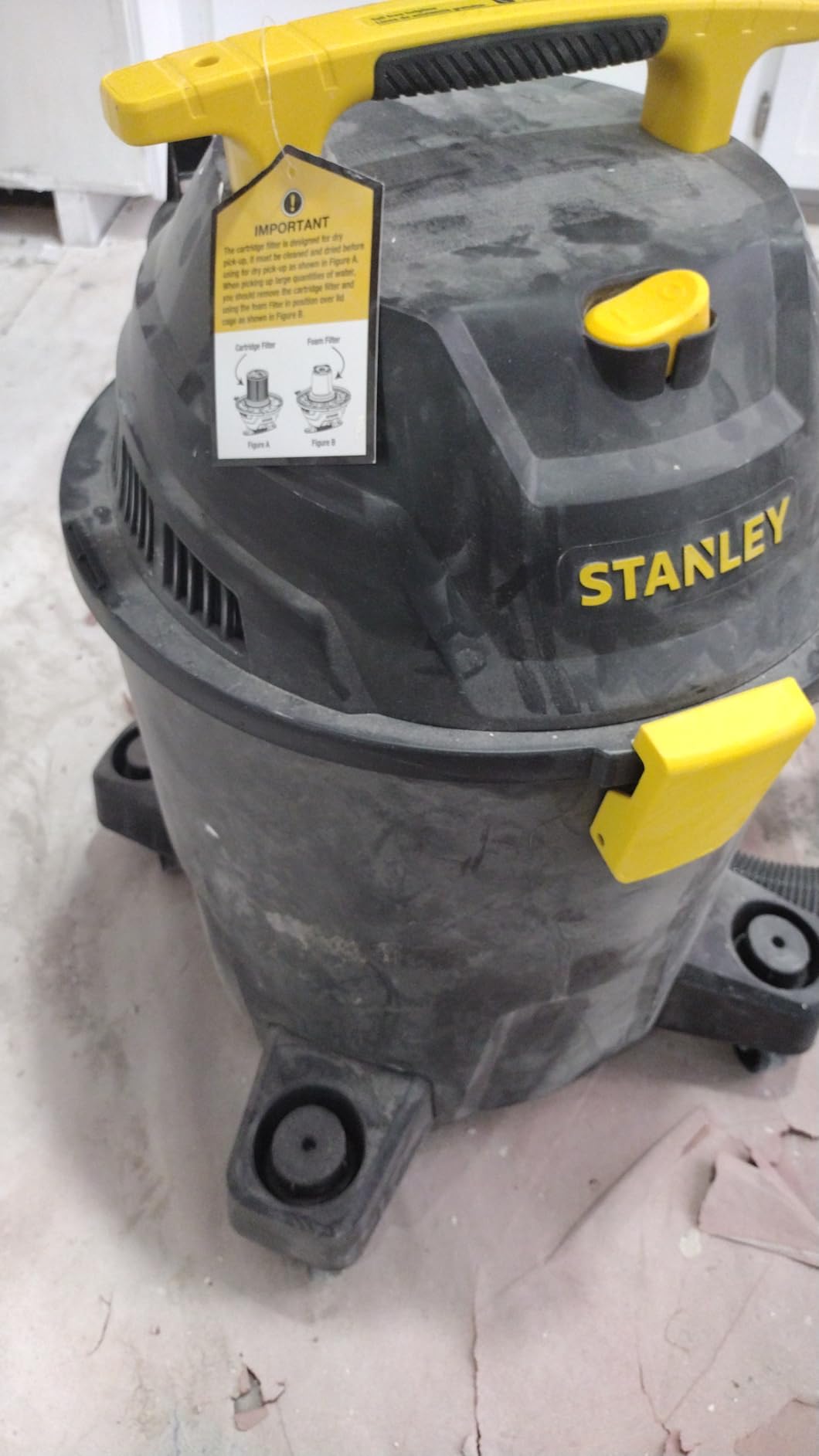 STANLEY 10 Gallon Wet Dry Vacuum, 6 Peak HP Poly Built-in Drain Shop Vac Blower customer photo 1