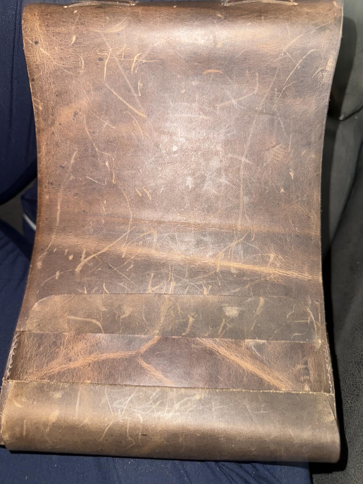Leather Drawing Journal Daily Travel Diary, Antique Handmade Vintage Bound Rustic Writing Notebook, Genuine Leather - Quality Unlined/Blank Cream Paper, Art Sketchbook, 7x10 Inches-Brown customer photo 1