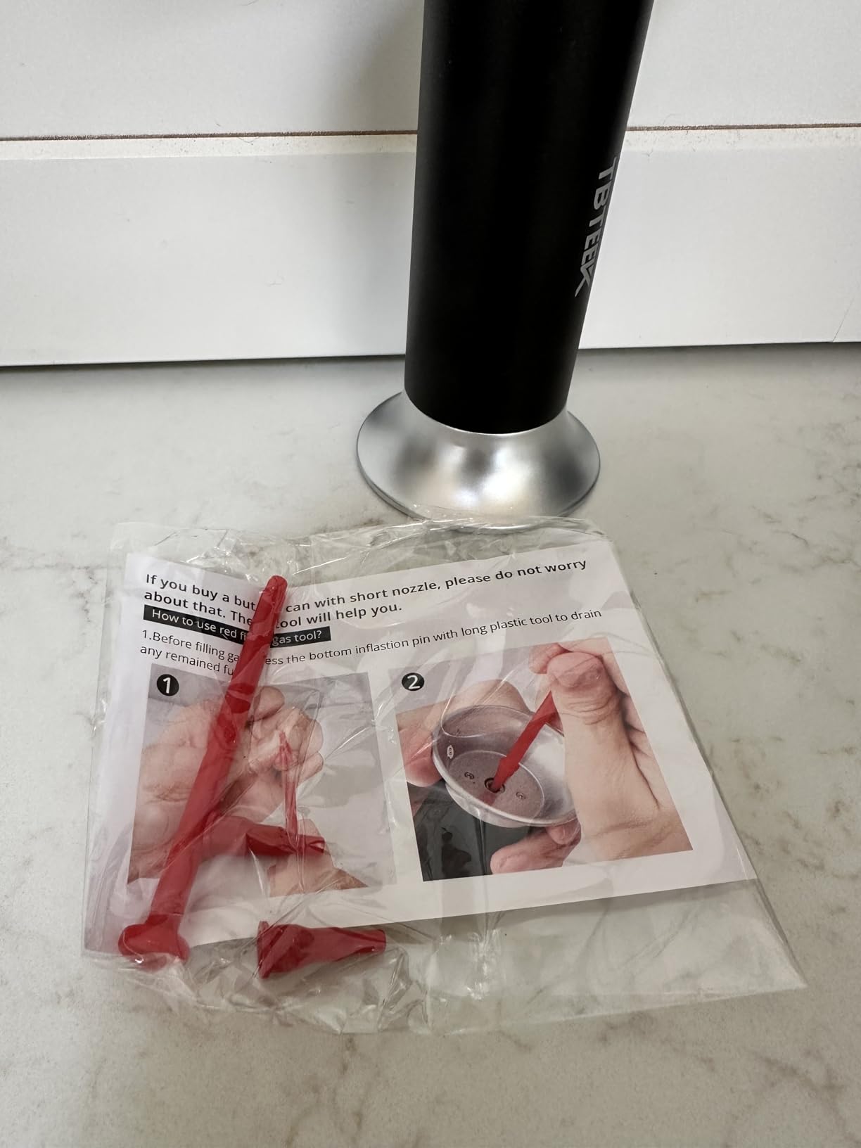TBTEEK Butane Torch, Kitchen Torch Cooking Torch with Safety Lock & Adjustable Flame for Cooking, BBQ, Baking, Brulee, Creme, DIY Soldering(Butane Not Included) customer photo 2