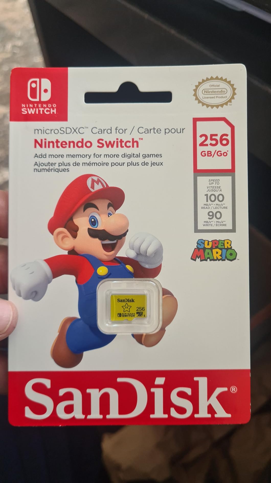 SanDisk 256GB microSDXC-Card, Licensed for Nintendo-Switch - SDSQXAO-256G-GNCZN customer photo 1