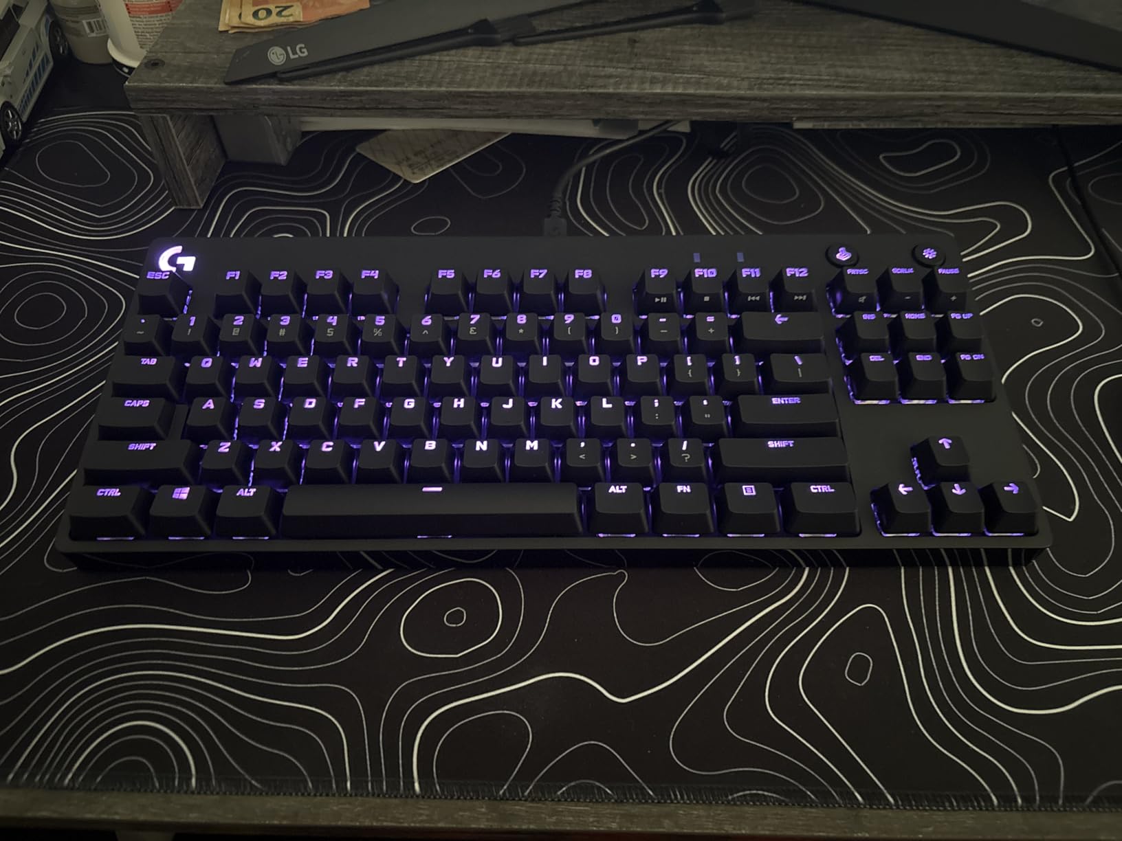 Logitech G PRO Mechanical Gaming Keyboard, Ultra Portable Tenkeyless Design, Detachable Micro USB Cable, 16.8 Million Color LIGHTSYNC RGB Backlit Keys customer photo 2
