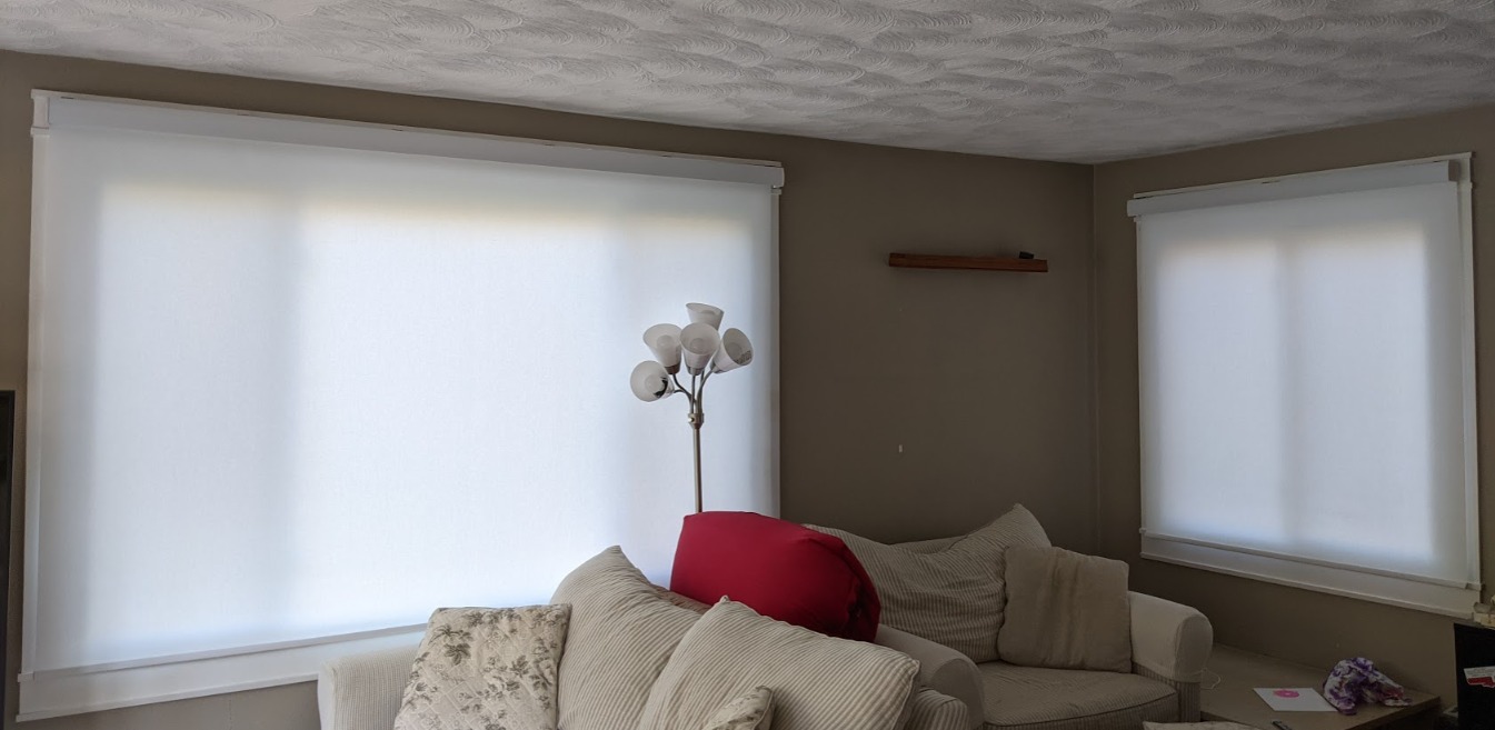 Yoolax Motorized Blinds with Remote, Light Filtering Smart Window Blinds | Motorized Shades for Living Room Home Office, Works with Alexa Google Home Apple Home customer photo 1