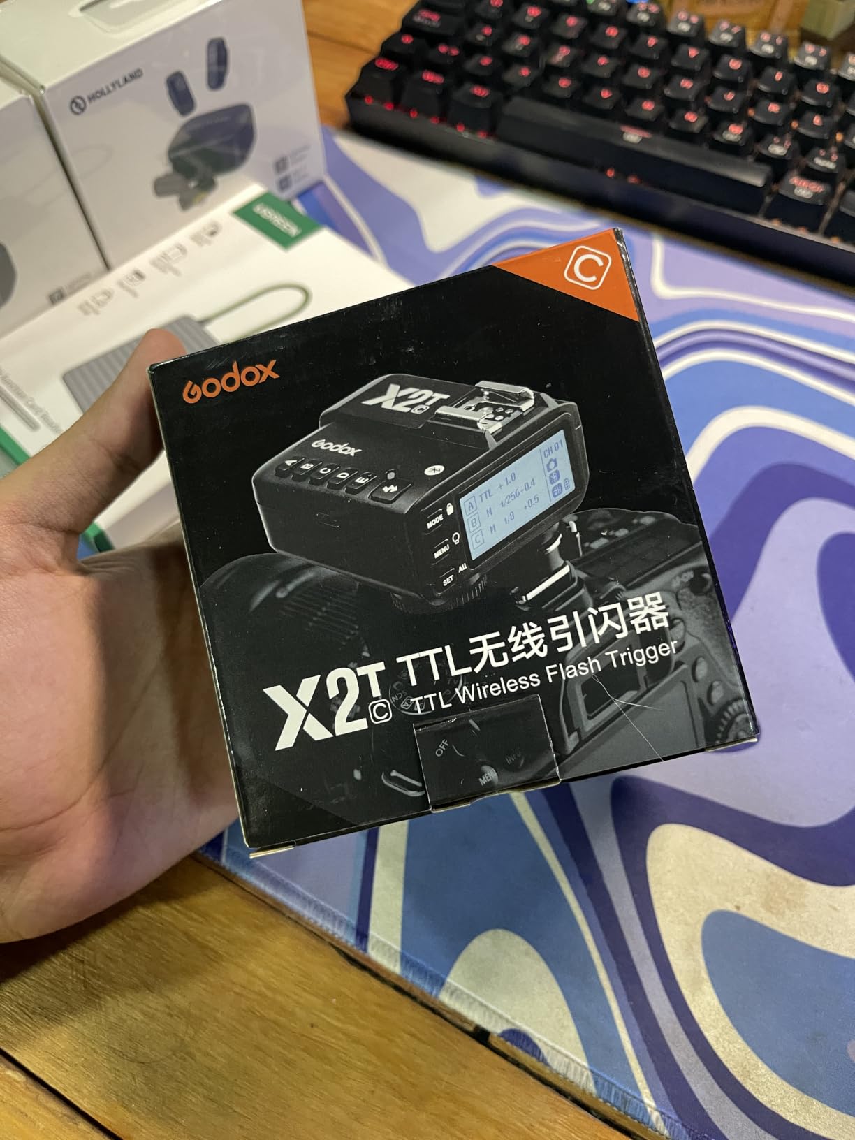 Godox X2T-C TTL Wireless Flash Trigger for Canon, Bluetooth Connection, 1/8000s HSS, 5 Separate Group Buttons, Relocated Control-Wheel, New Hotshoe Locking, New AF Assist Light customer photo 1