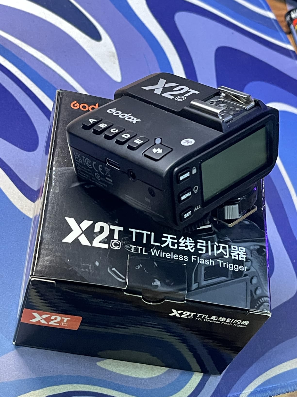 Godox X2T-C TTL Wireless Flash Trigger for Canon, Bluetooth Connection, 1/8000s HSS, 5 Separate Group Buttons, Relocated Control-Wheel, New Hotshoe Locking, New AF Assist Light customer photo 2