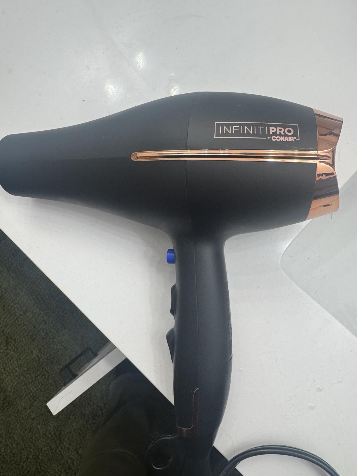 Conair InfinitiPRO Hair Dryer with Diffuser & Concentrator, 1875W, Black customer photo 2