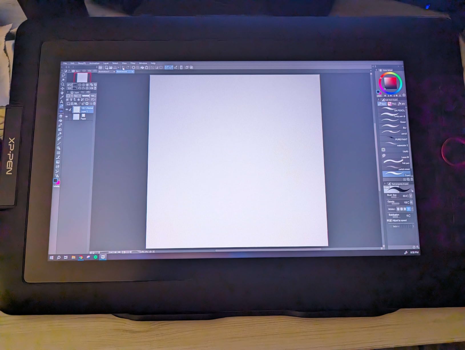 XPPen Drawing Tablet with Screen Full-Laminated Graphics Drawing Monitor Artist13.3 Pro Graphics Tablet with Adjustable Stand and 8 Shortcut Keys (16384 Levels Pen Pressure, 123% sRGB) customer photo 2